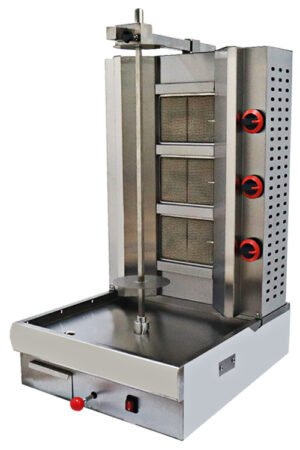 APPAREIL CHAWARMA A GAZ 3 FEUX AVEC TOURNE BROCHE REMTA D06AZ X 1PC