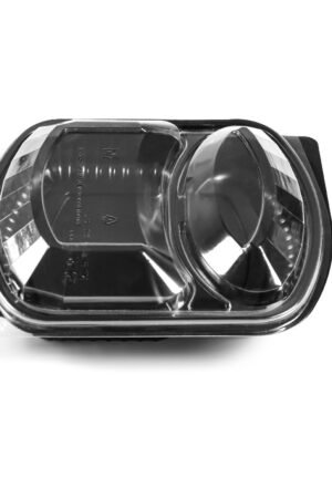 BARQUETTE 2COMPARTIMENTS NOIRE A/C X 25PQTS X 10PCS