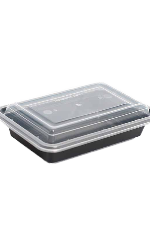 BOITE RECTANGULAIRE NOIRE 24OZ MF24 3PQTS X 50PCS