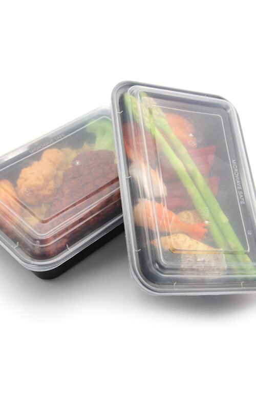 BOITE RECTANGULAIRE NOIRE 32 950ML X 3PQTS DE 50PCS