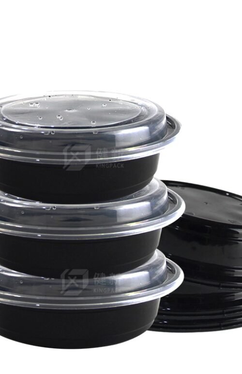 BOITE RONDE NOIRE 32 950ML X 3PQTS DE 50PCS