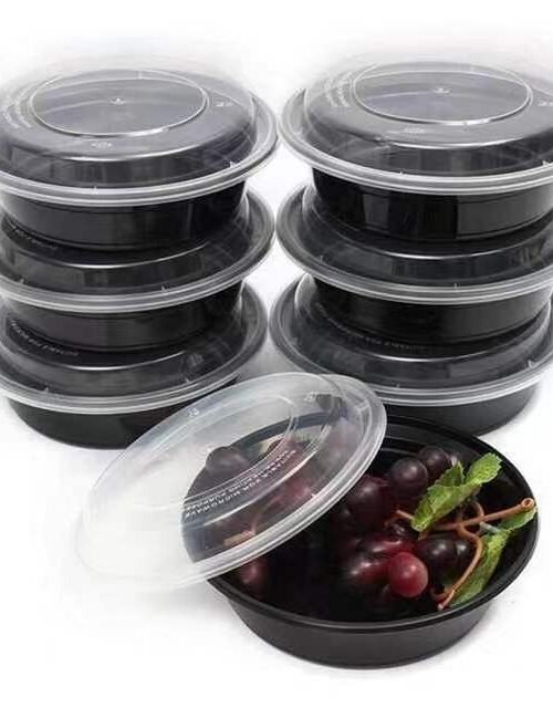 BOITE RONDE NOIRE 1000ML A/C MY1000 X 3PQT X50PCS