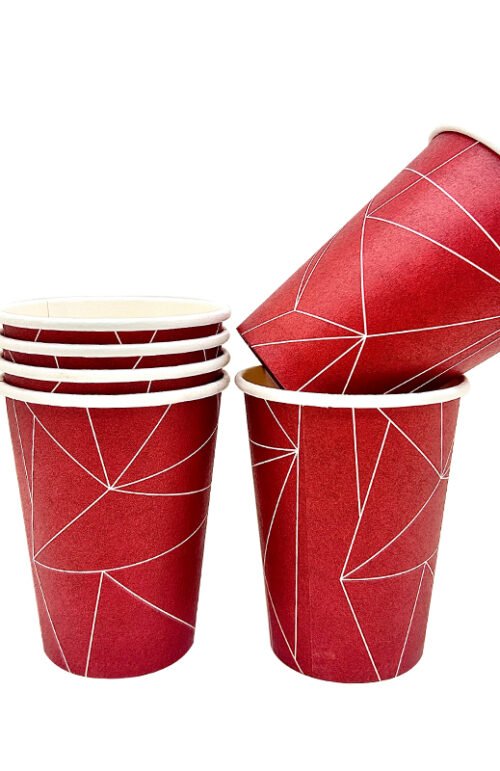 50 GOBELETS PAPIER 20CL ROUGE/VERT/NOIR/JAUNE/BLEU X 72